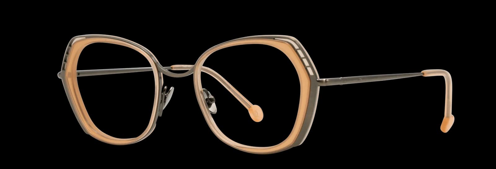 Nathalie Blanc Diane C618 Eyeglasses Bronze Peach 53mm Women