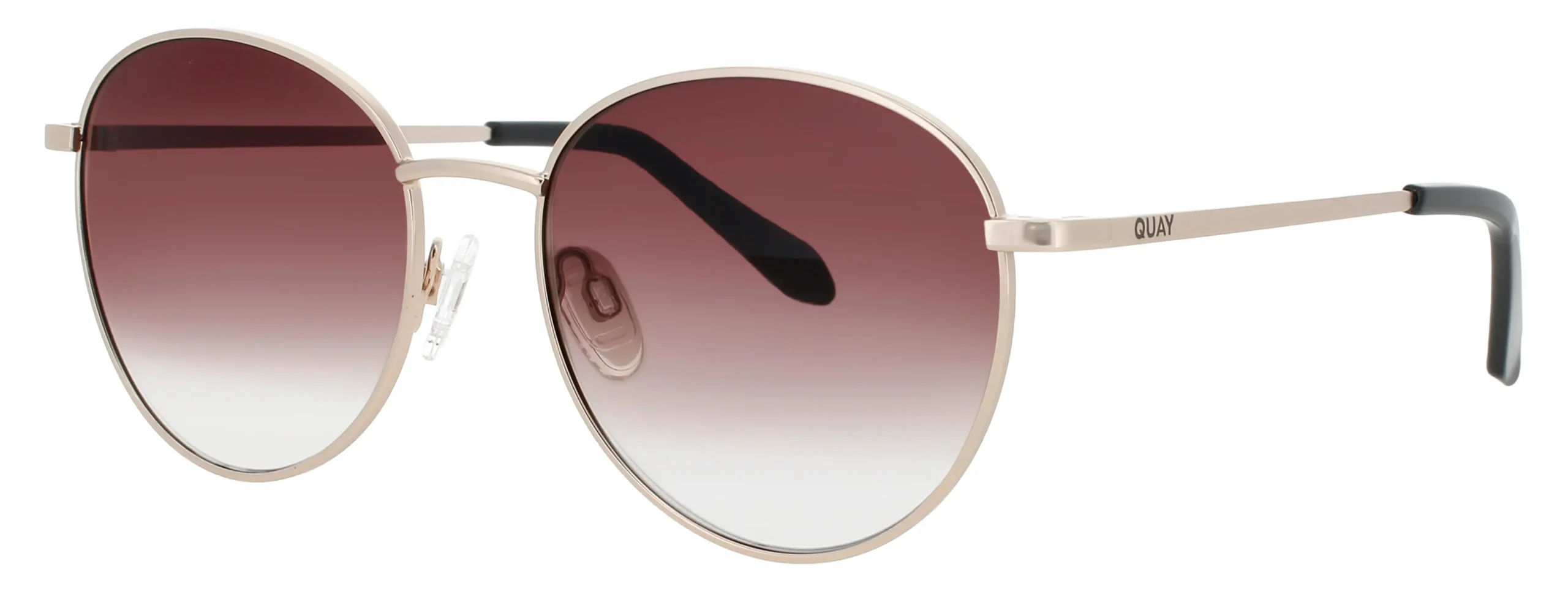 Quay LOOP ME IN GLD/BRNFD Sunglasses Gold 48mm Unisex