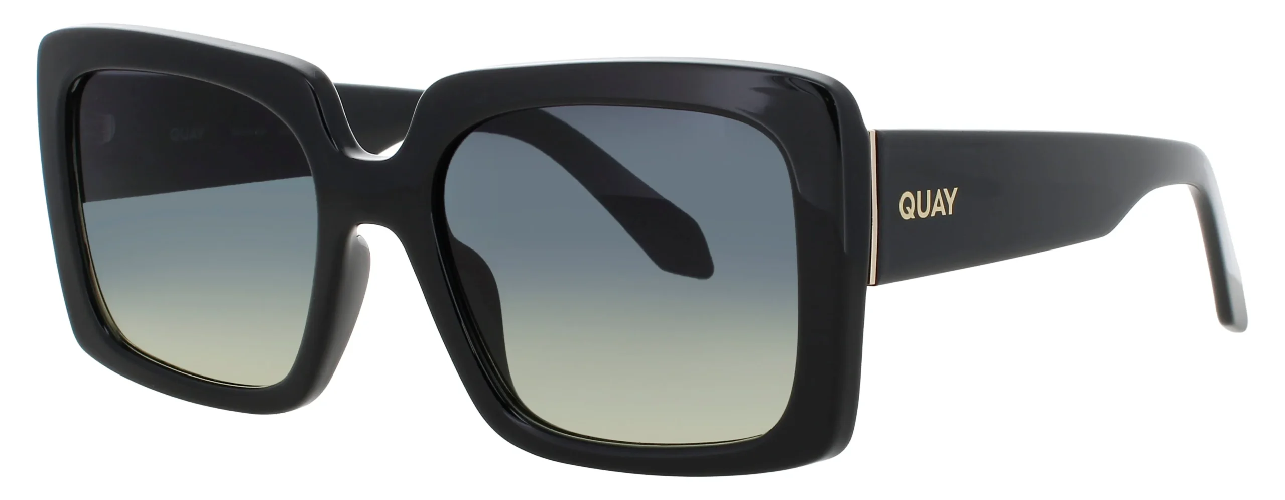 Quay TOTAL VIBE BLK/SMKGRN Sunglasses Black 54mm Women