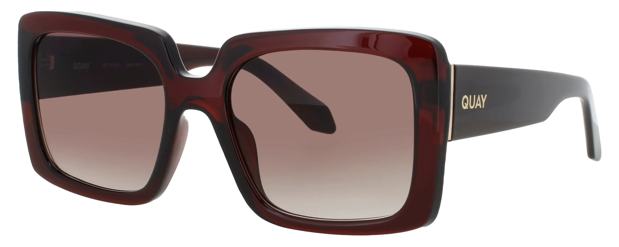 Quay TOTAL VIBE BRN/BRN Sunglasses Brown 46mm Women