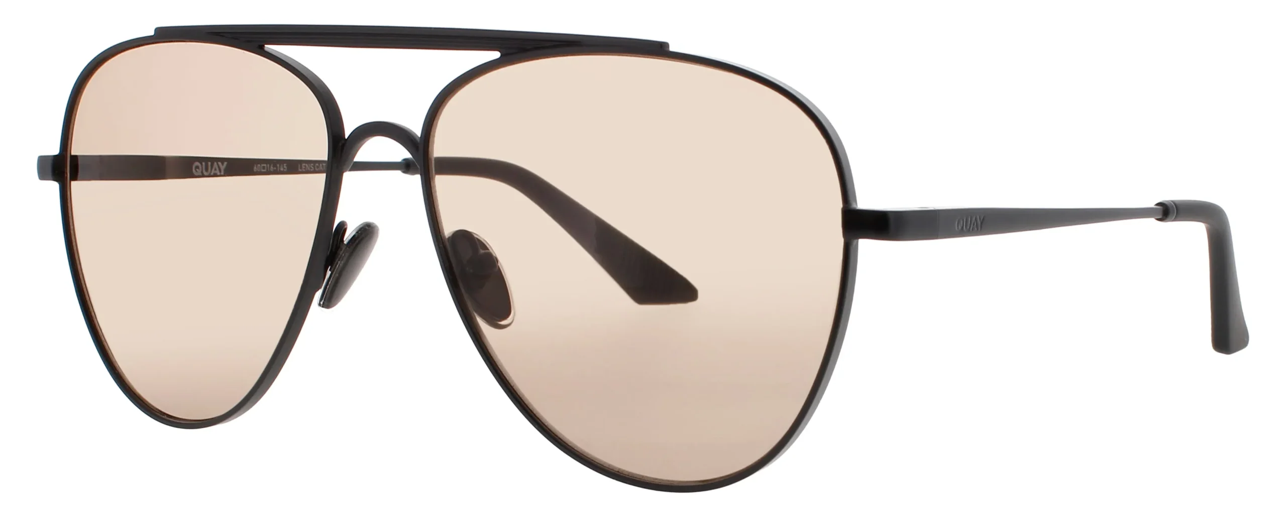 Quay FREE FALL MTBLK/TAN Sunglasses Matte Black 60mm Unisex