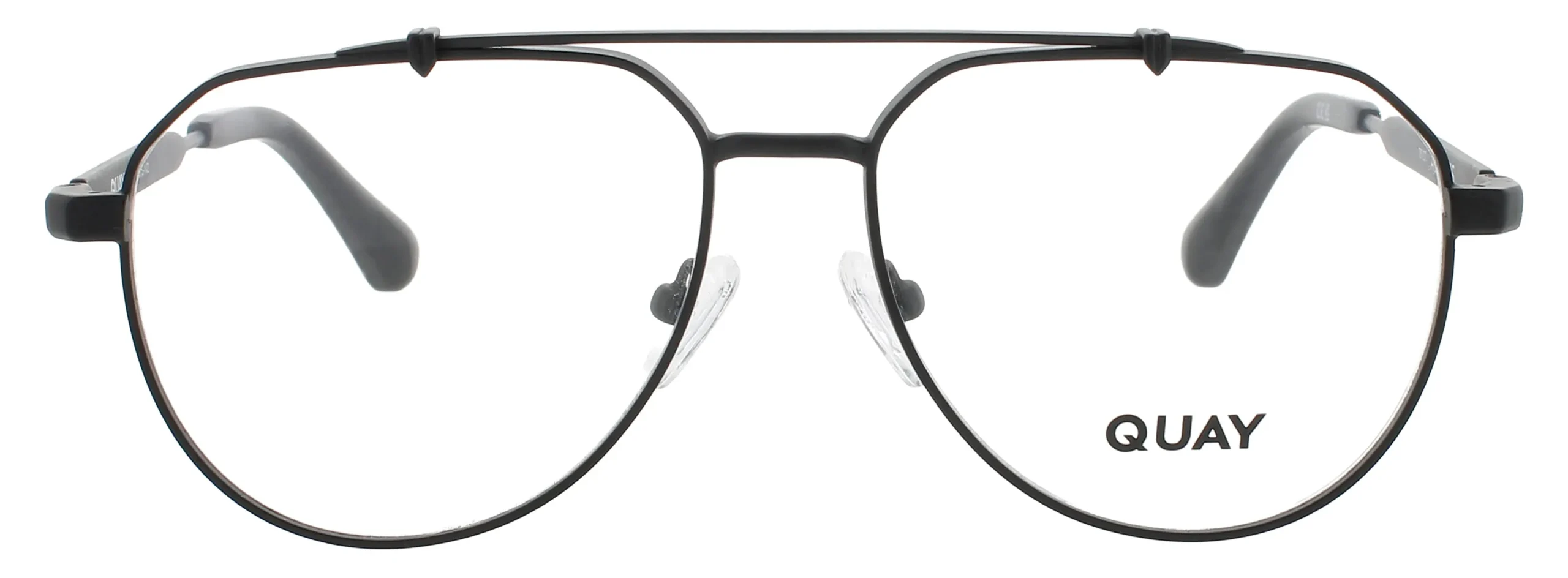 Quay ALL CAPS RX MTBLK Eyeglasses Matte Black 55mm Men 2