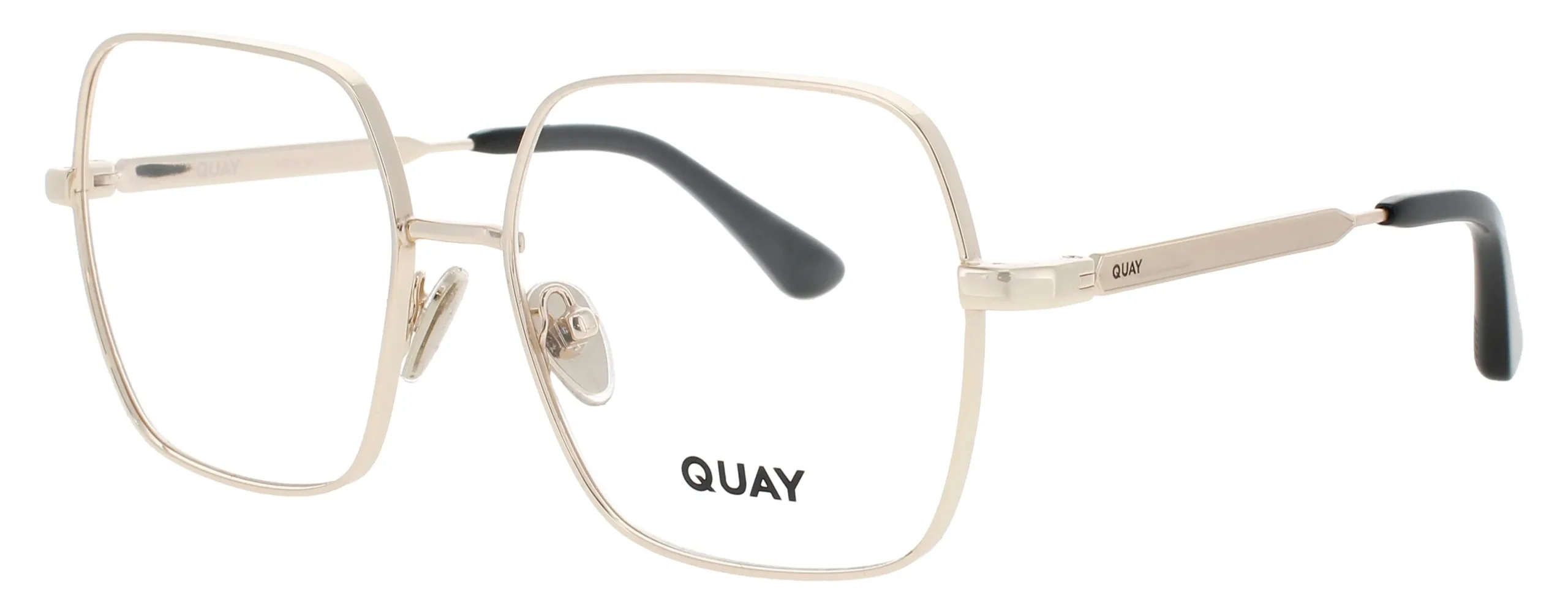 Quay LOOK IT UP RX GLD Eyeglasses Gold 56mm Women