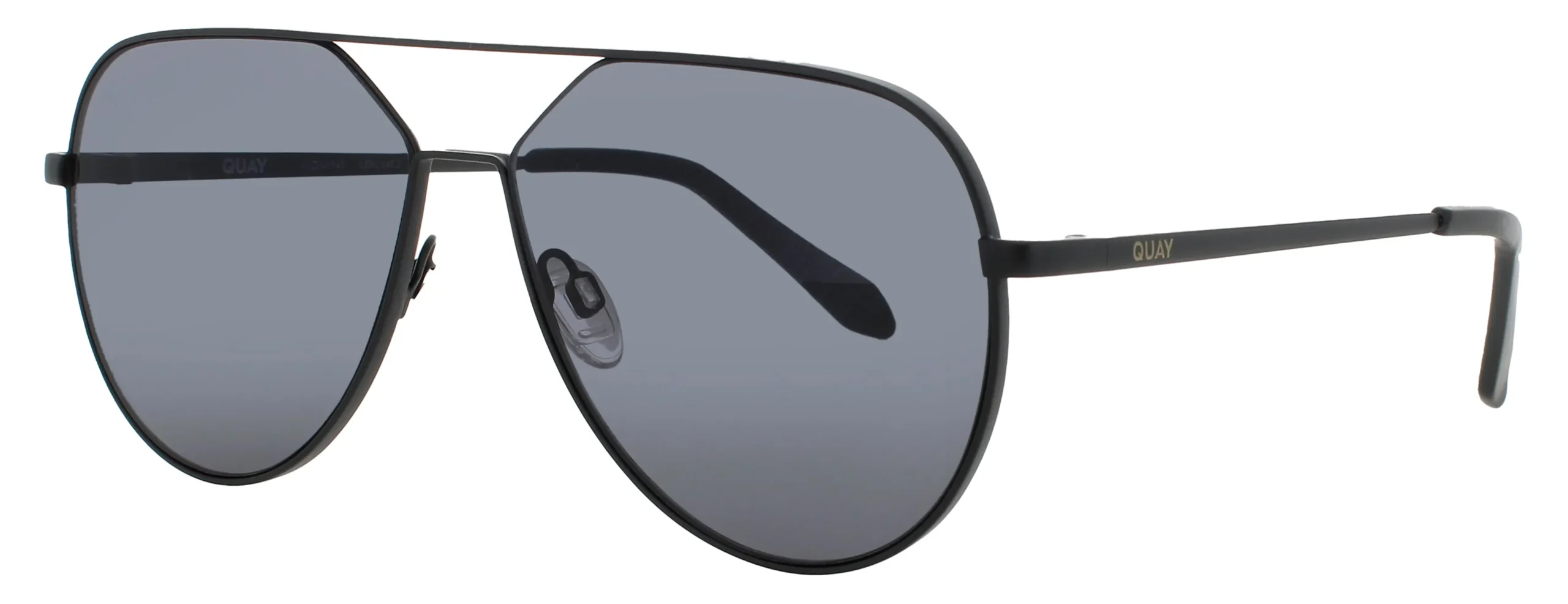Quay HOLD PLEASE BLK/SMK Sunglasses Black 55mm Unisex