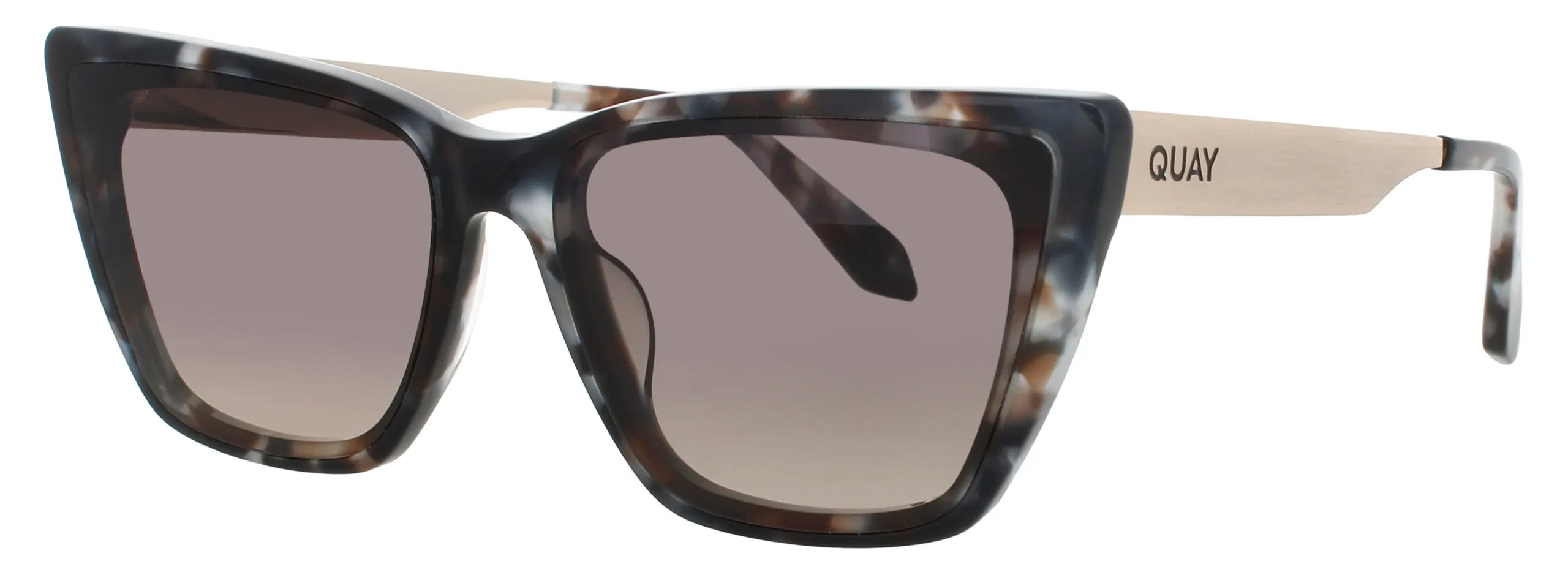 Quay CALL THE SHOTS REMIXED STR/SMKTP Sunglasses Storm Tortoise 43mm Women
