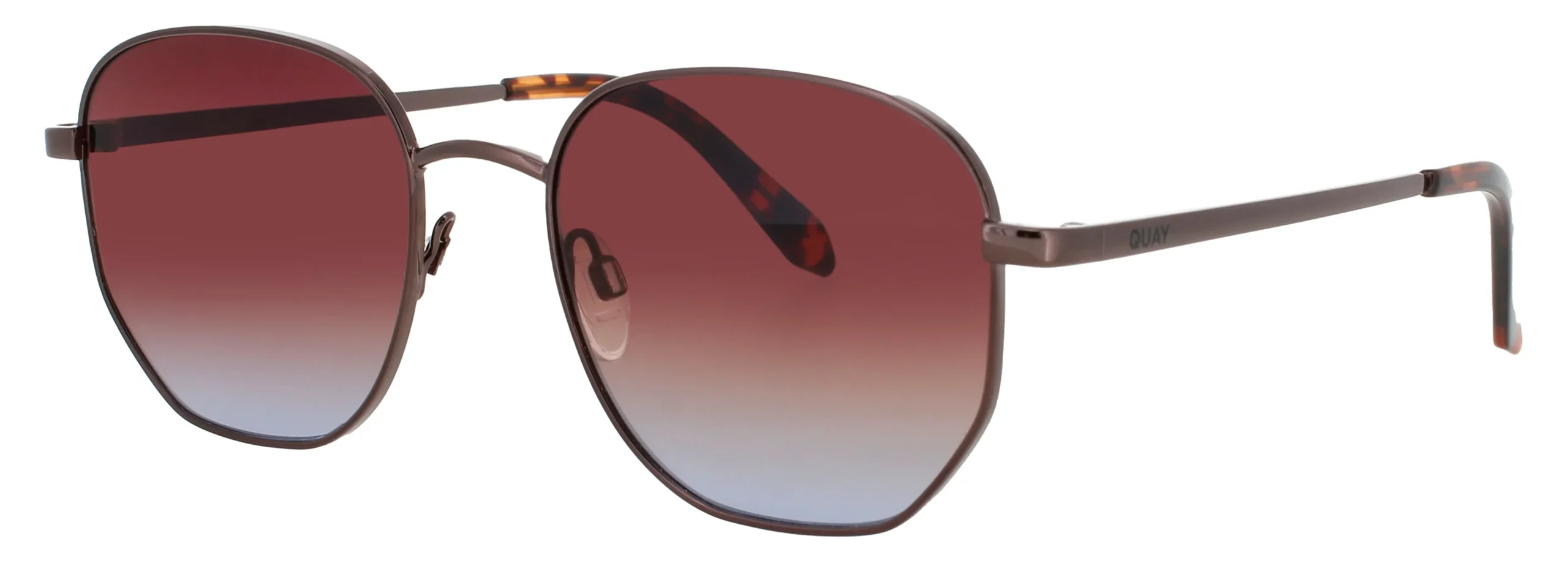 Quay BIG TIME CH/BRNBL Sunglasses Chocolate 48mm Unisex