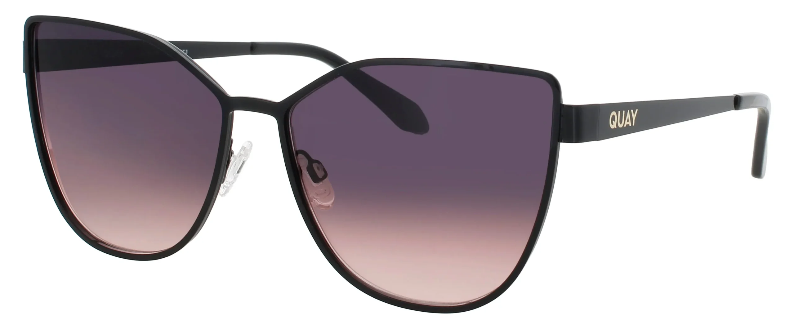 Quay IN PURSUIT BLK/BPLPK Sunglasses Black 64mm Women