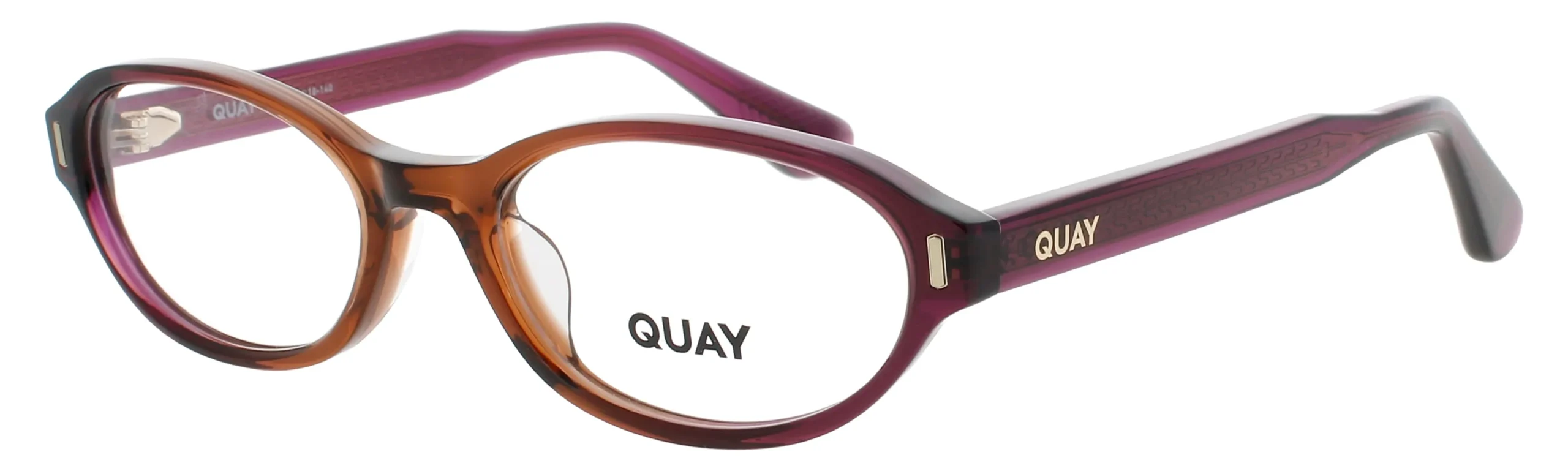 Quay THOUGHT SO RX BPLM Eyeglasses Brown Plum 52mm Women