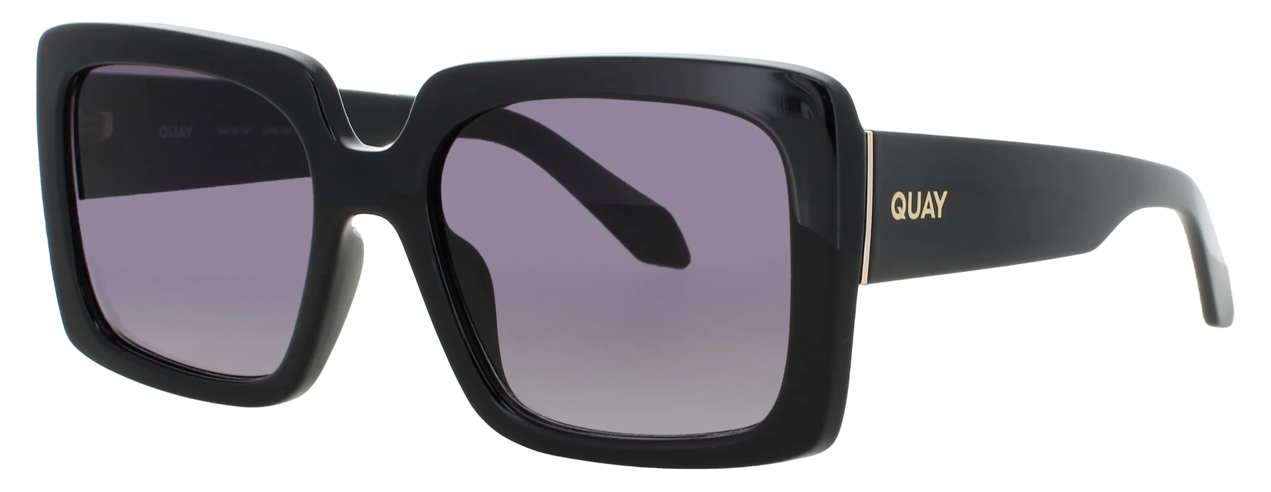 Quay TOTAL VIBE BLK/SMK Sunglasses Black 47mm Women