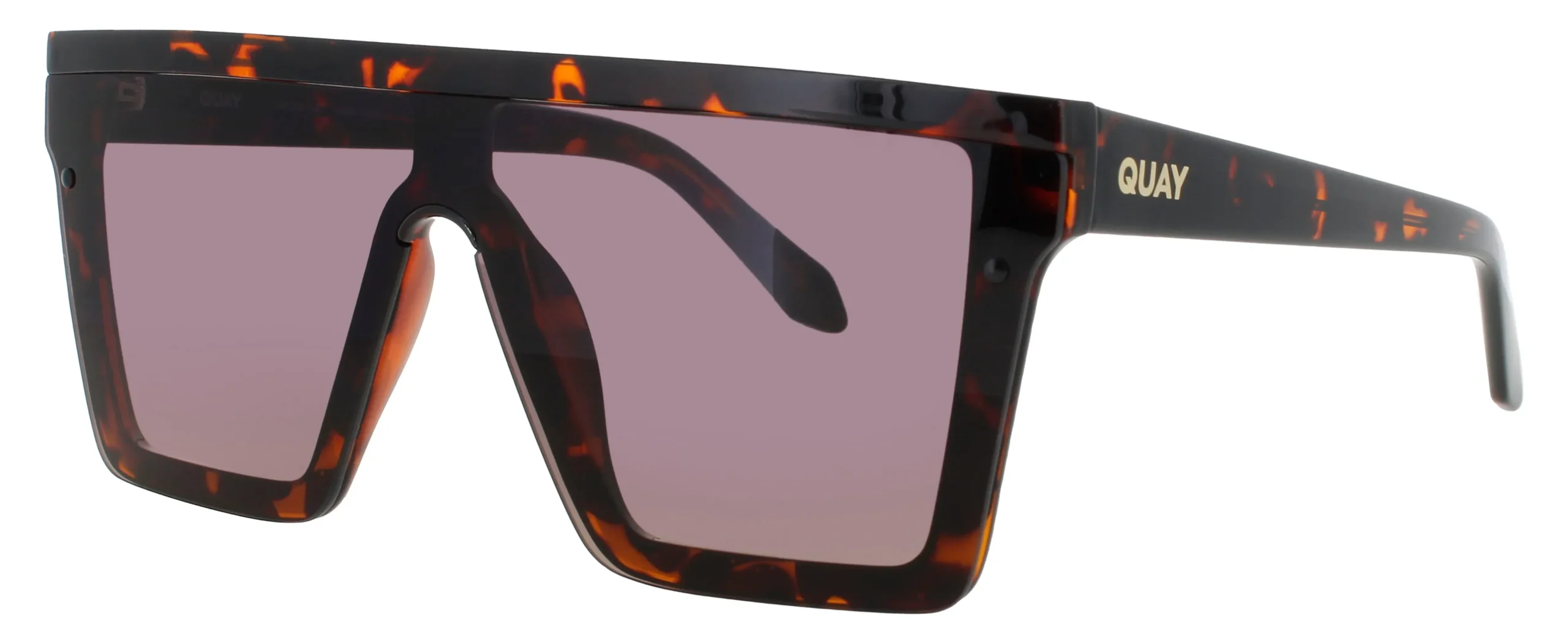 Quay HINDSIGHT TRT/SMTP Sunglasses Tortoise 51mm Unisex