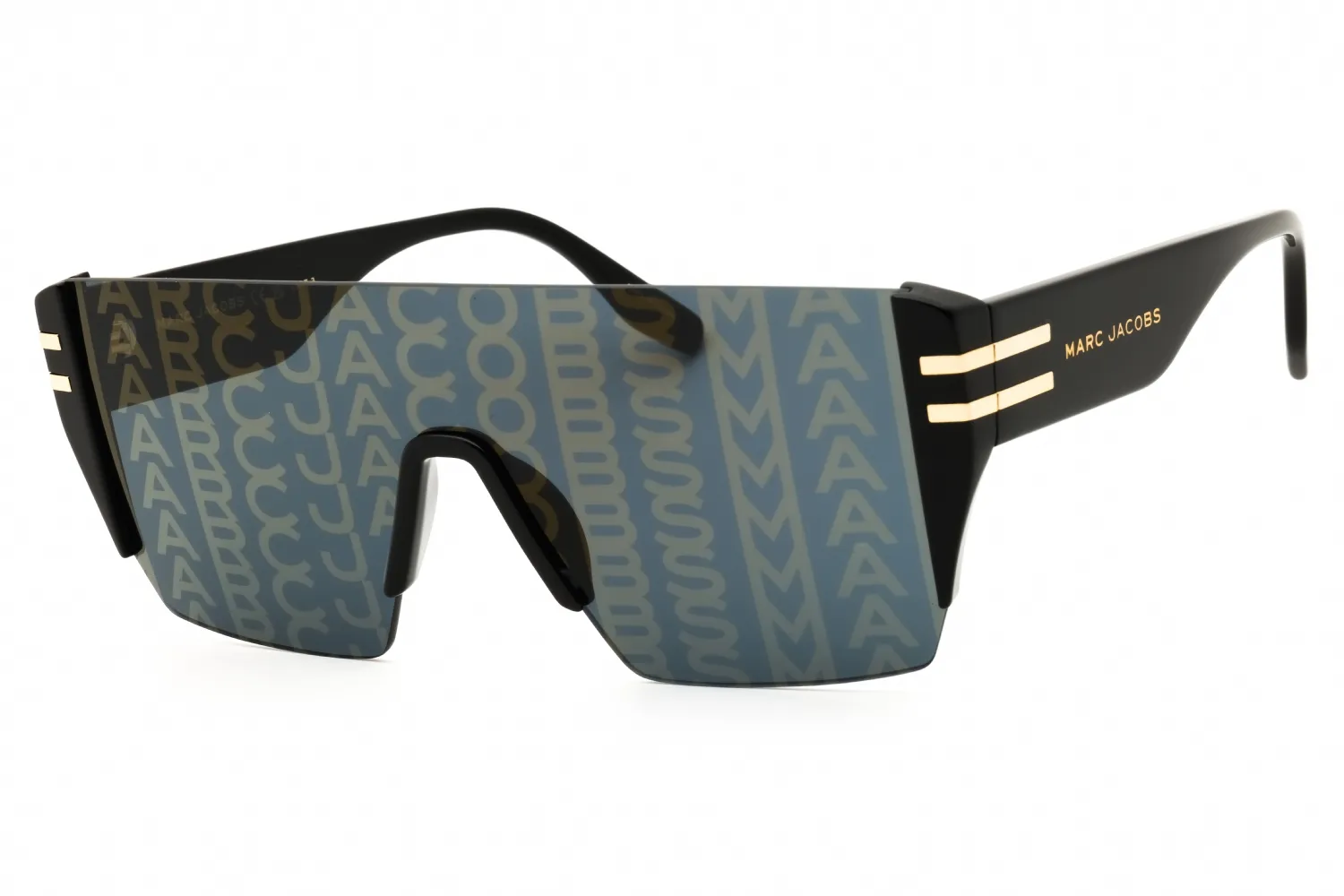 Marc Jacobs MARC 712/S 0NZU 7Y Sunglasses Gold Pattern Black 99mm Men