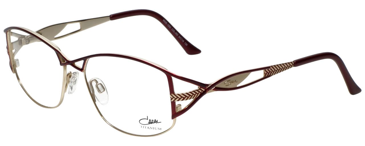 Cazal MOD.1202 002 Eyeglasses Red Gold 54mm Unisex