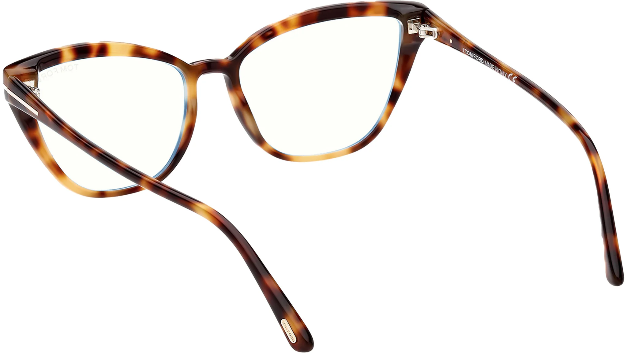Tom Ford FT5825B 053 Eyeglasses Blonde Havana 55mm Women 4