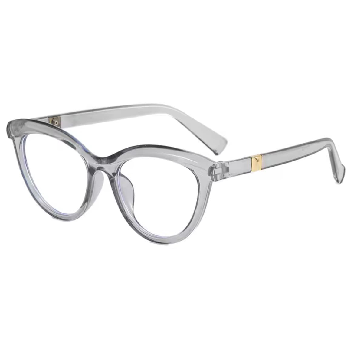 LuxOptic Eve Eyeglasses Clear Grey 50mm Women