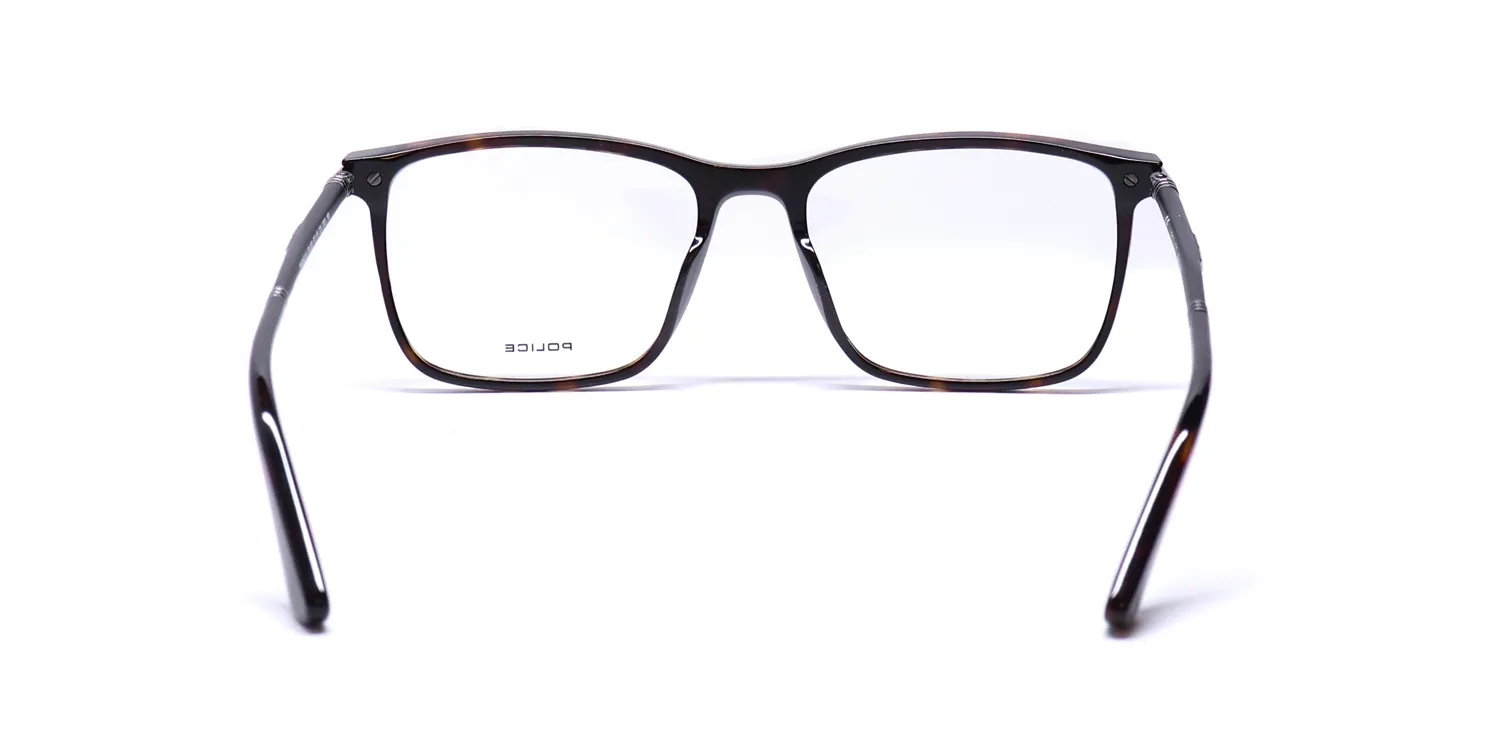 Police Vpl953 Origins 14 0722 Eyeglasses Tortoise 57mm 5