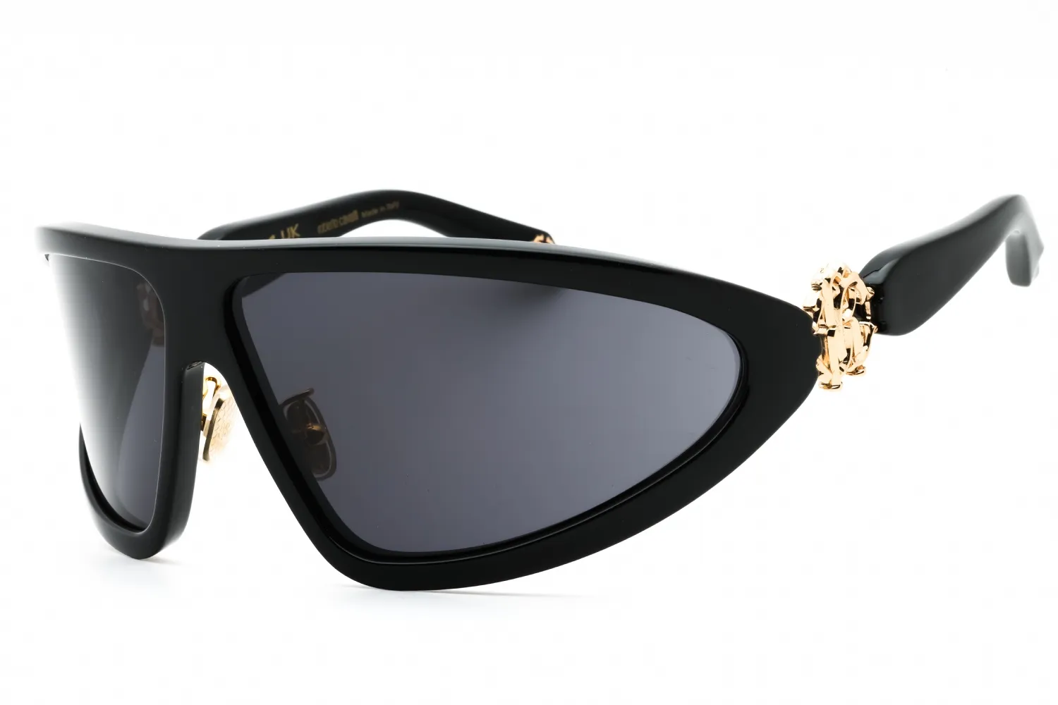 Roberto Cavalli SRC042 0Z42 Sunglasses Shiny Black 79mm Women