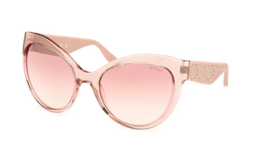 Guess GU00130 57U Sunglasses Shiny Beige 61mm Women