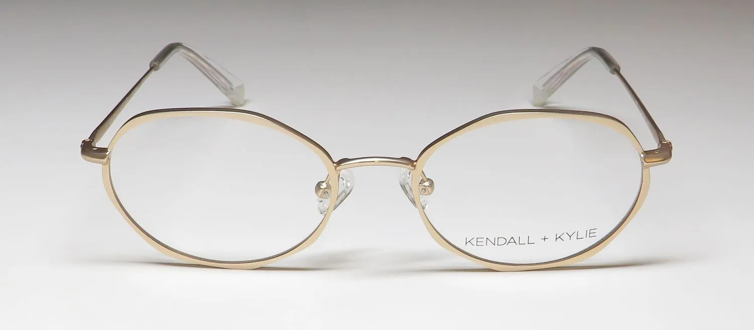 Kendall + Kylie Kko162 Alana 718 Eyeglasses Light Gold 51mm 3