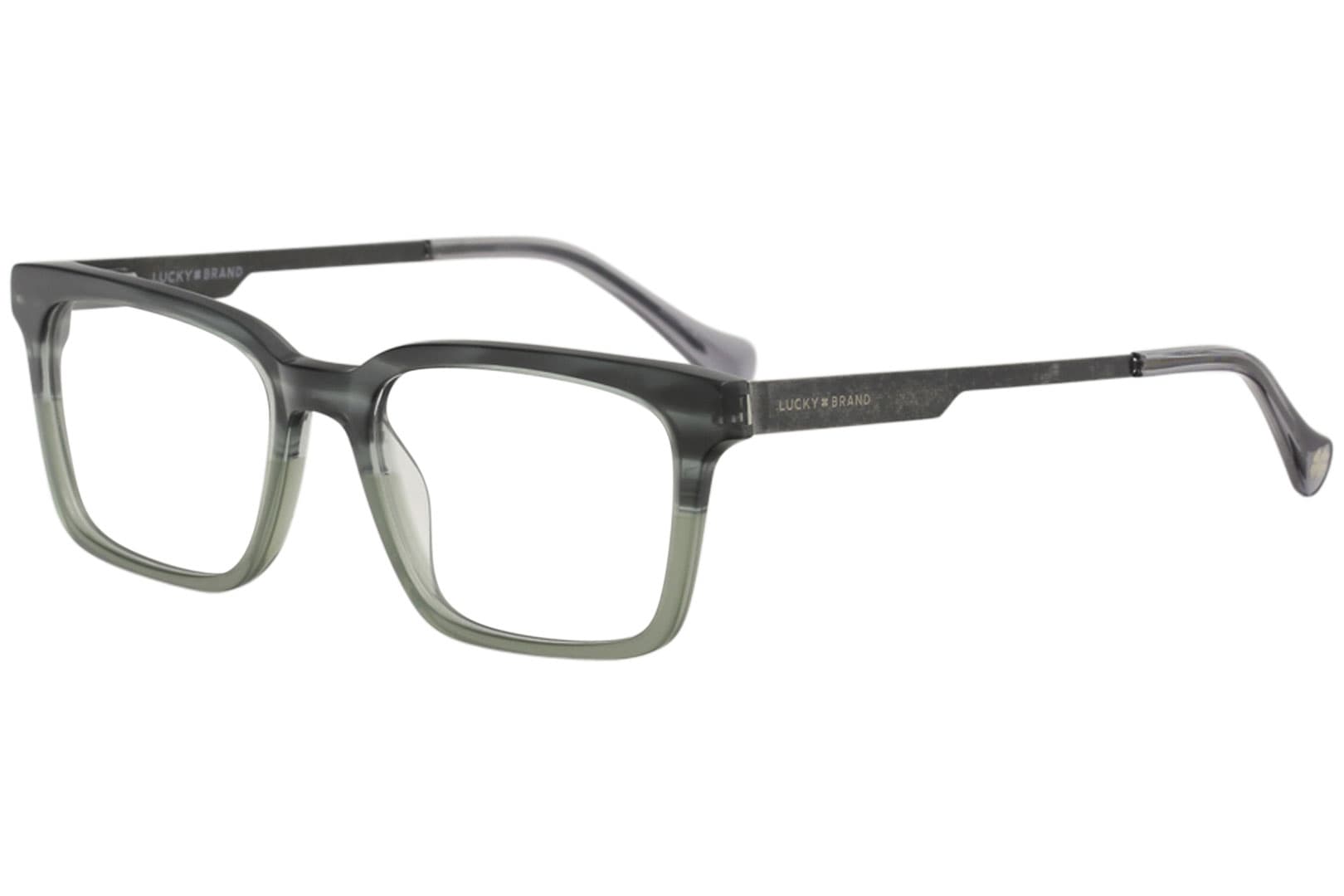 Lucky Brand D408 GREEN HORN Eyeglasses Green 51mm Men