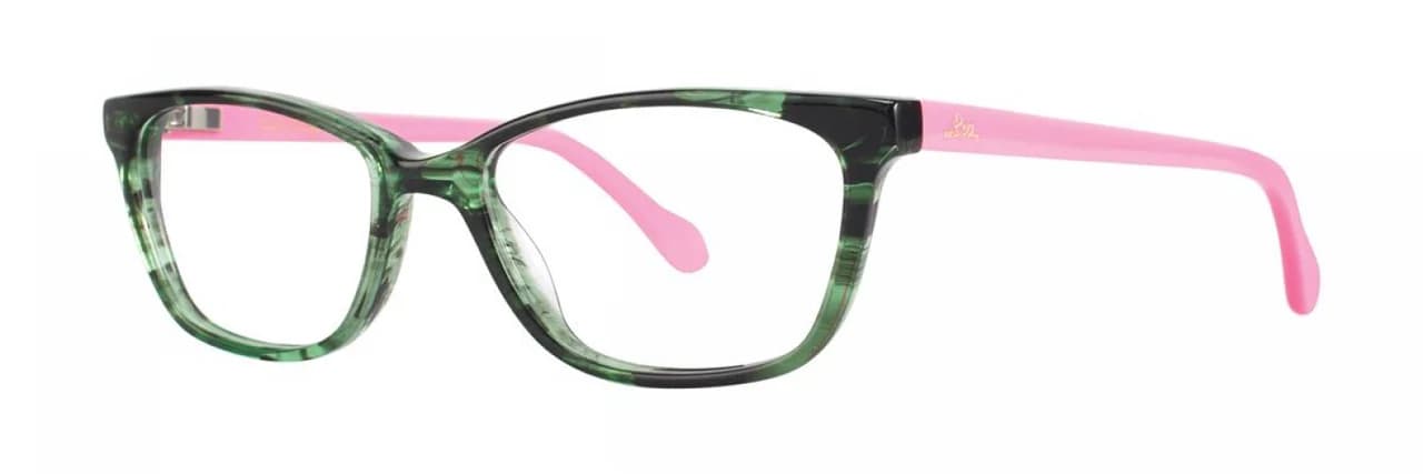 Lilly Pulitzer Livie Eyeglasses Green Tortoise 48mm Women
