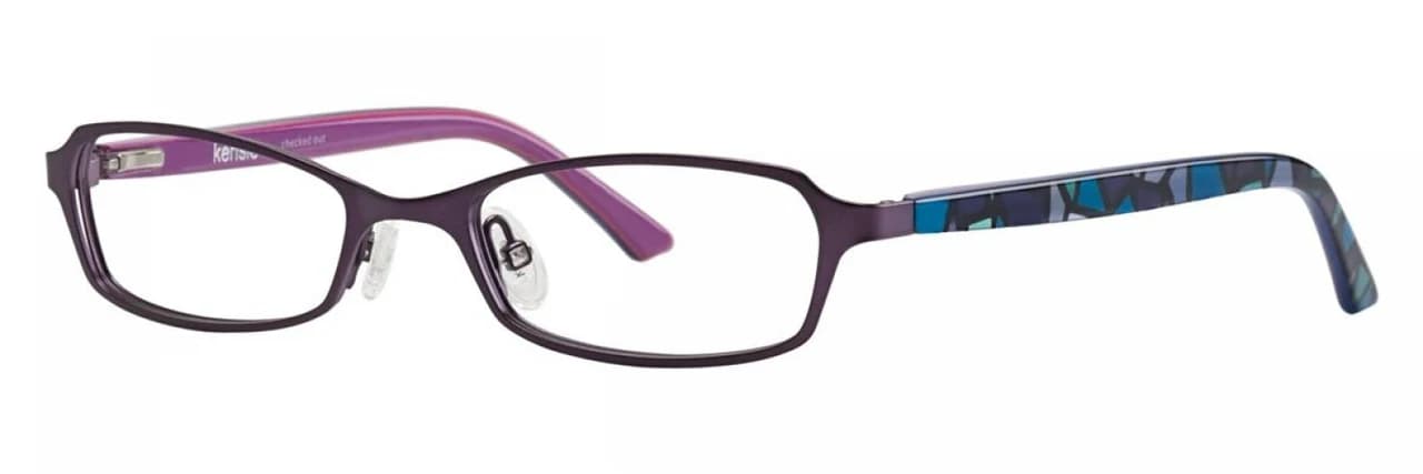 Kensie Checked Out Eyeglasses Purple 45mm Kids