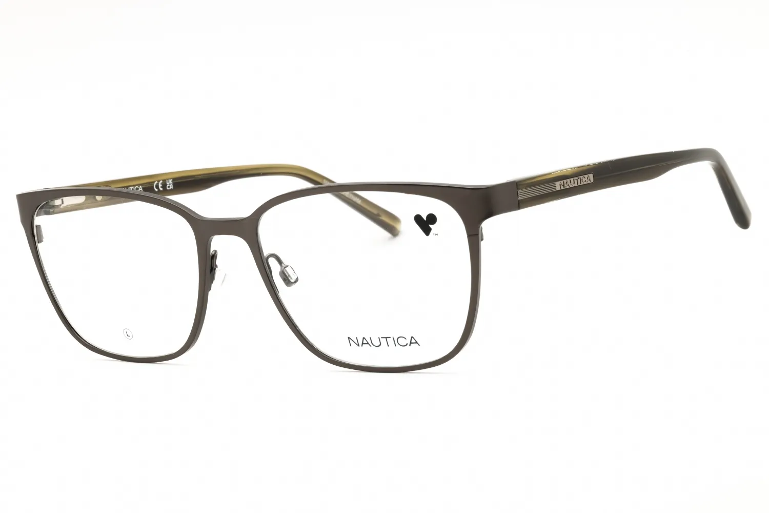 Nautica N7346 N 030 Eyeglasses Satin Dark Gunmetal 56mm Men