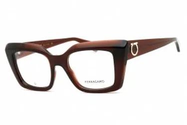 Salvatore Ferragamo SF3008 232 Eyeglasses Transparent Brown 50mm
