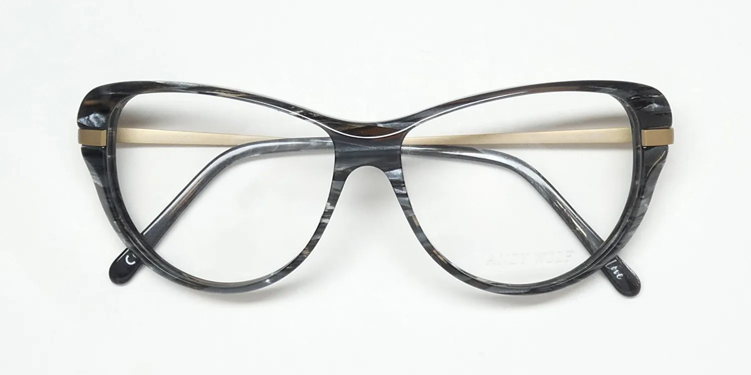 Andy Wolf 5068 c Eyeglasses Striped Pearl Grey 56mm 2