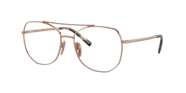 Prada VPRA58 ZVF-1O1 Eyeglasses Rose Gold 56mm Women