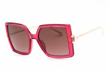 Chopard SCH334M 0AFD Sunglasses Transparent Raspberry Pink 56mm