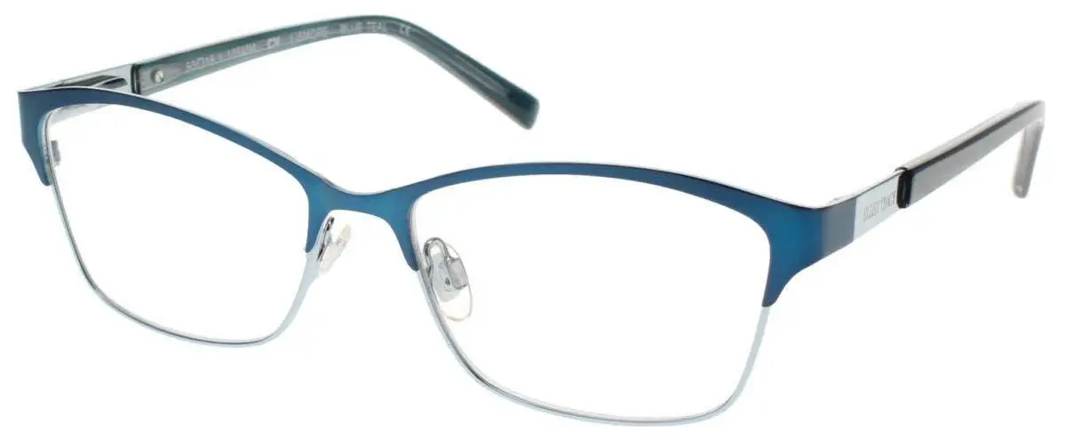 Ellen Tracy Lismore Eyeglasses Blue Teal 53mm Women