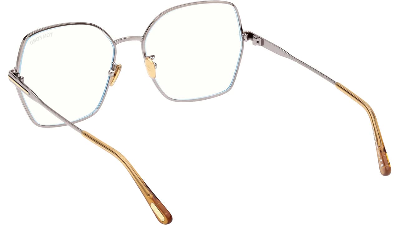 Tom Ford TF5876B 014 Eyeglasses Silver 56mm Unisex 3