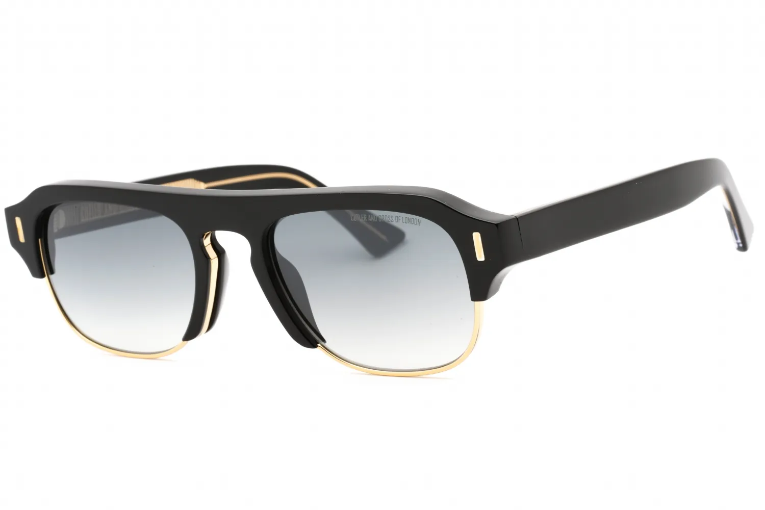 Cutler and Gross CG1353S 001 Sunglasses Black On Crystal 56mm Men