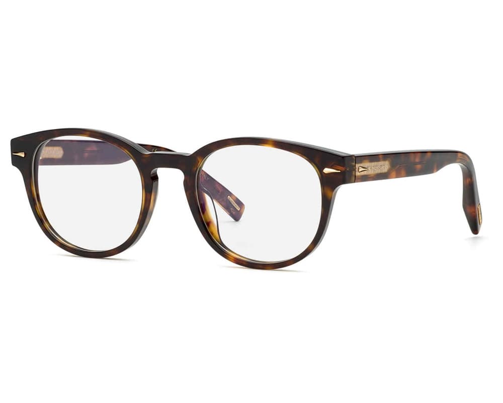 Chopard VCH342 722 Eyeglasses Shiny Dark Havana 51mm Women