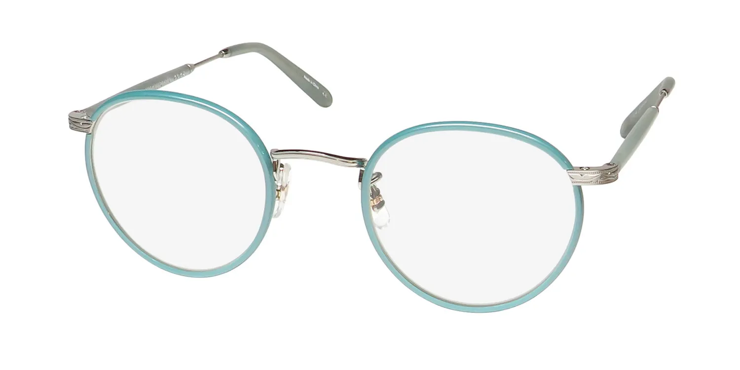 Garrett Leight Wilson Blue Light Technology spl-bs-sf Eyeglasses Sage Pearl 46mm