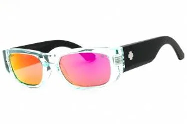 Spy GENRE 6700000000136 Sunglasses Translucent Aqua Matte Black - Happy Gray Purple M 54mm