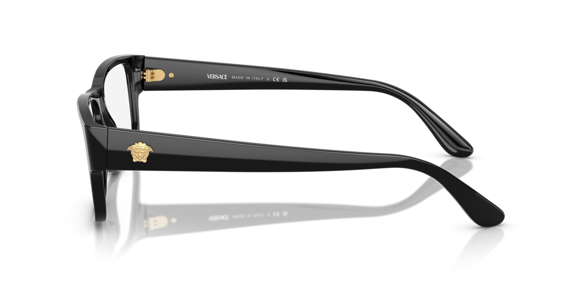 Versace MOD.3342 5360 VE3342 Eyeglasses Black 57mm Men 3