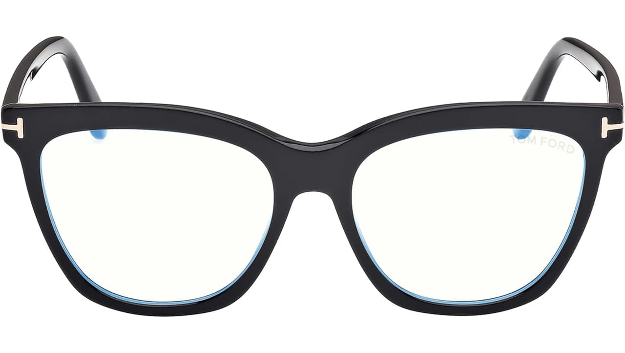 Tom Ford FT6042B 001 Eyeglasses Shiny Black 54mm Women 2