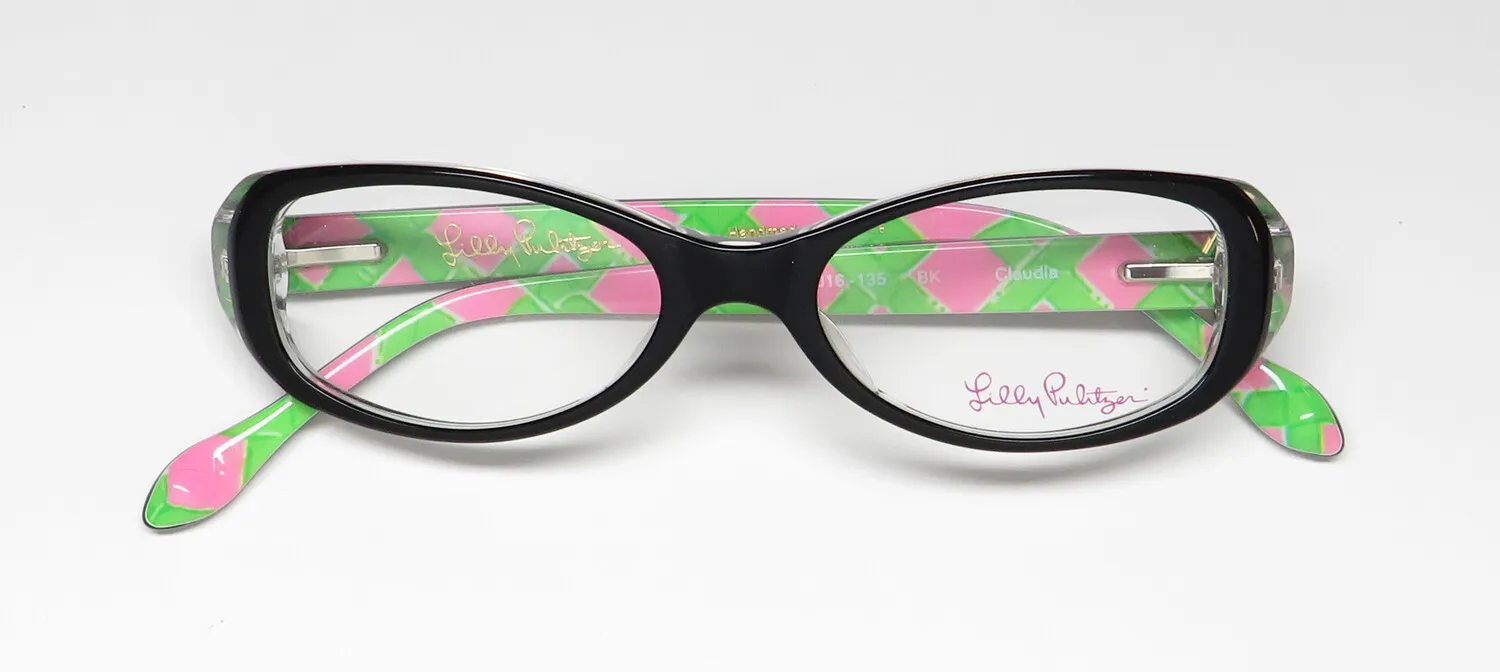 Lilly Pulitzer Claudia bk Eyeglasses Black 46mm 2