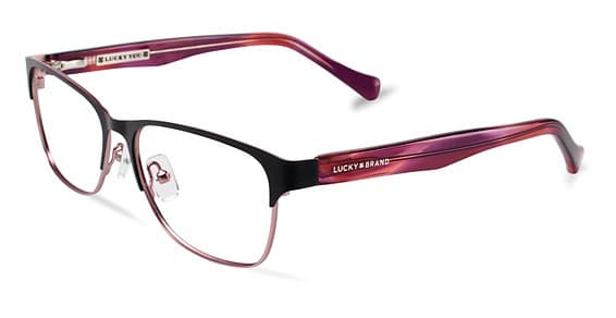 Lucky Brand D101 BLACK Eyeglasses Multicolor 53mm Women