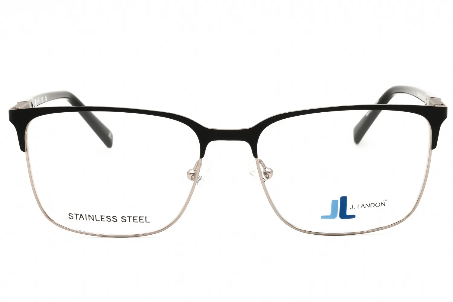 J. Landon JL50021 002 Eyeglasses Matte Black 56mm Men 2