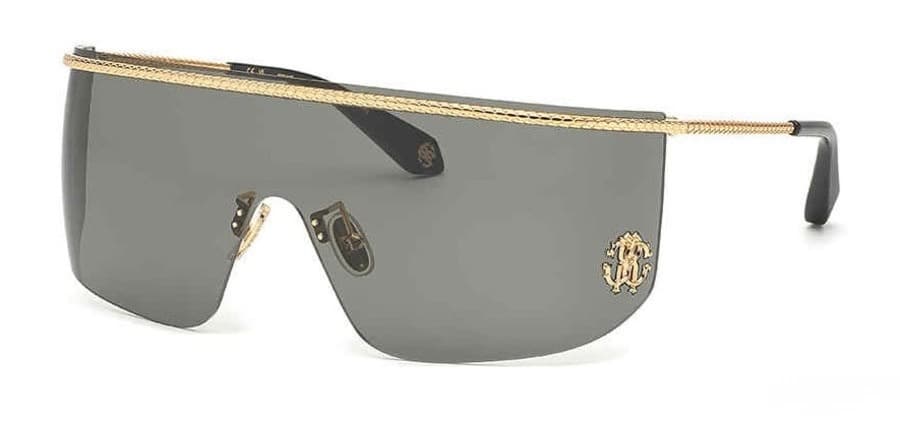 Roberto Cavalli SRC012M 0300 Sunglasses Shiny Rose Gold 99mm Unisex