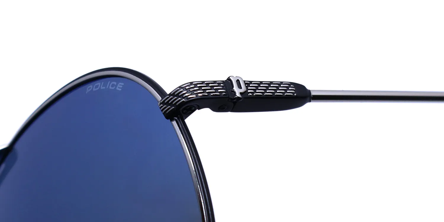 Police Spll11 Octane 8 k07b Sunglasses Silver 59mm 6