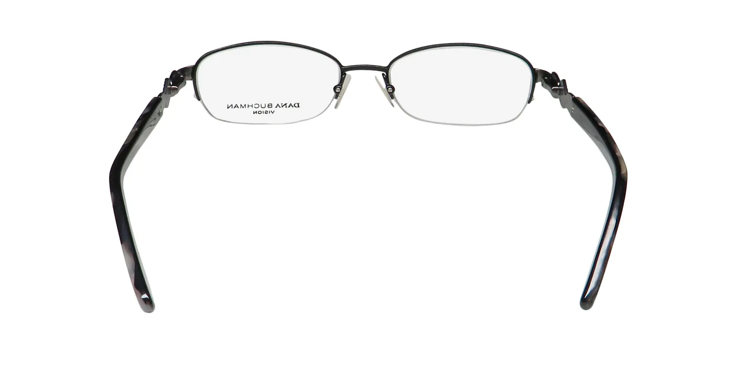 Dana Buchman Kadin bk Eyeglasses Black 49mm 5