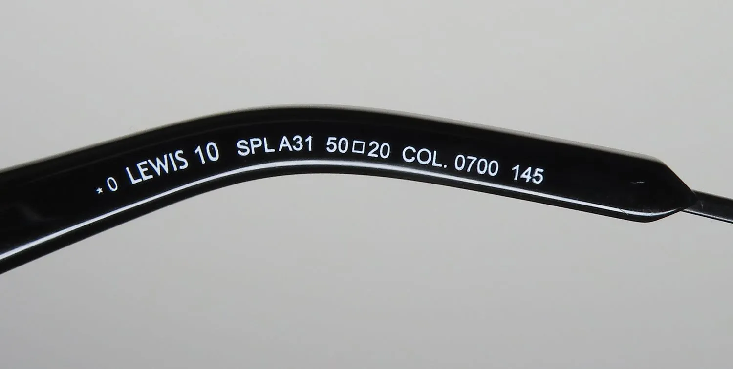 Police Lewis Hamilton 10 Spla31 Blue Light Technology 0700 Eyeglasses Black 50mm 8