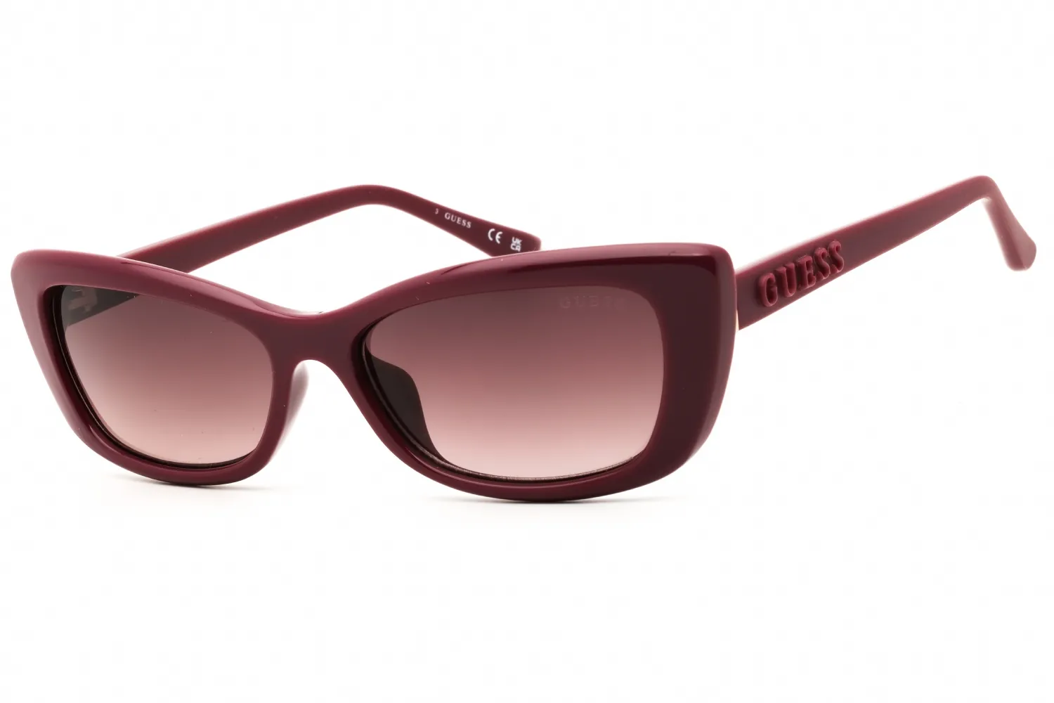Guess GU00156-H 69F Sunglasses Shiny Bordeaux 55mm Women