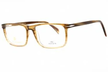 David Beckham DB 1019 02ZR 00 Eyeglasses Striped Brown Beige 57mm