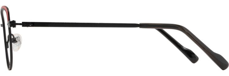 Scott Harris SH-850 C1 Eyeglasses Black Red 49mm Women 3