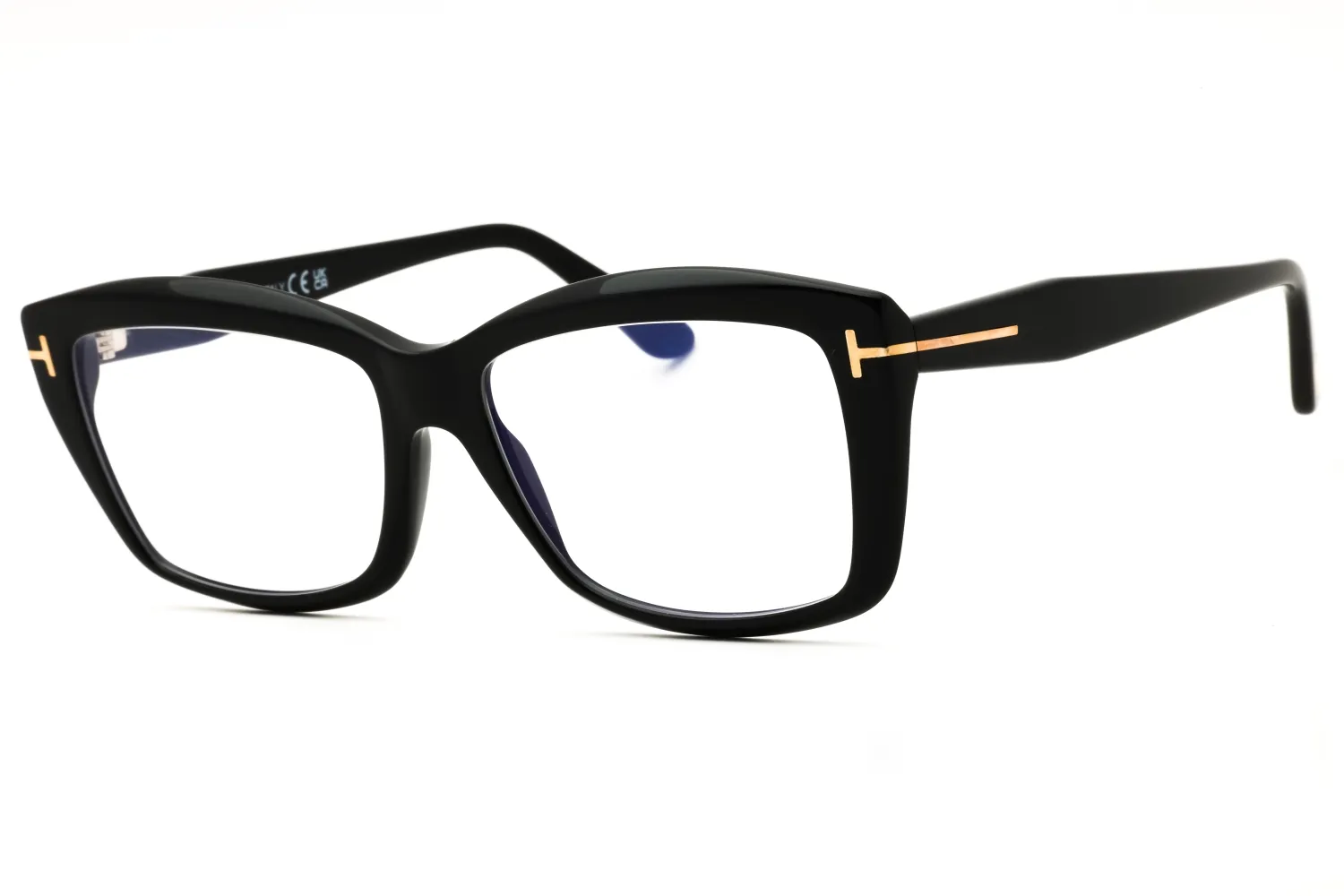 Tom Ford FT6065-B 001 Eyeglasses Shiny Black 55mm Women