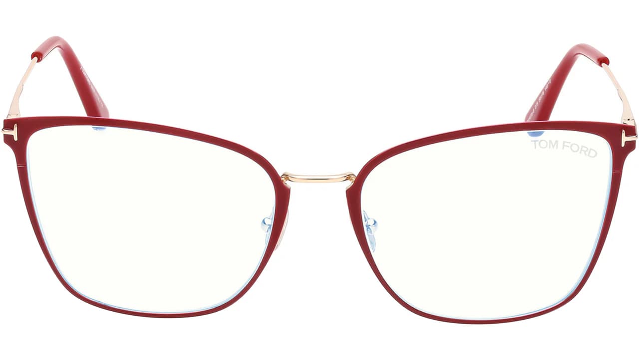 Tom Ford FT5839B 075 Eyeglasses Shiny Fuxia 56mm Women 2